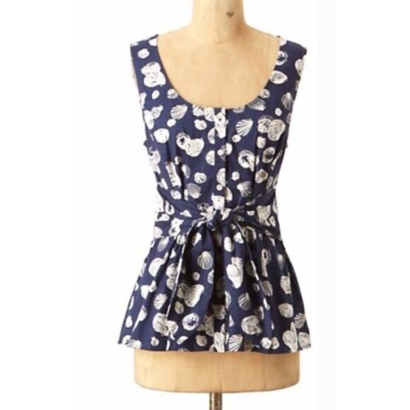 Anthropologie edme & esyllte seashell blouse - Picture 1 of 4